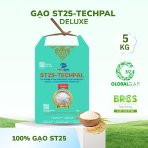 Gạo ST25-TECHPAL Deluxe Túi 5Kg | Đạt chuẩn Global GAP