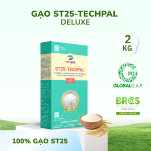 Gạo ST25-TECHPAL Deluxe Hộp 2Kg | Đạt chuẩn Global GAP