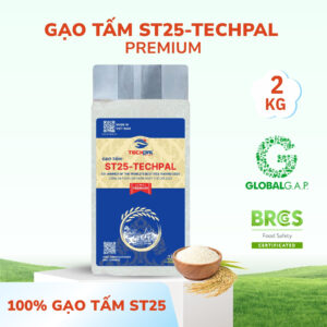 Gạo tấm ST25-TECHPAL Premium Túi 2Kg | Đạt chuẩn Global GAP